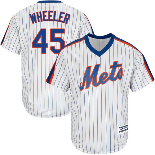 Mets #45 Zack Wheeler White(Blue Strip) Alternate Cool Base Stitched Youth MLB Jersey - Click Image to Close